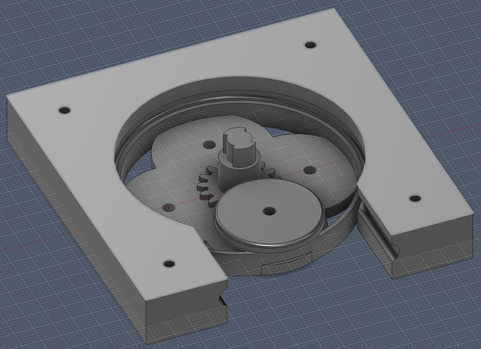 CAD-Entwurf einer platzsparenden Rollenpumpe